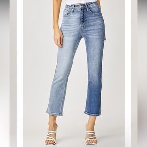 NWT Risen High Rise Straight Leg Jeans - Blue Combo 2XL